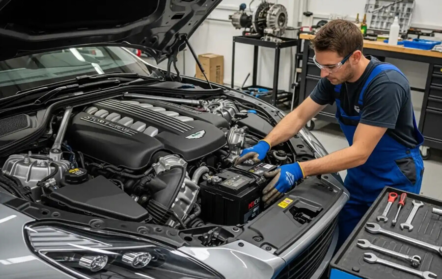 Aston Martin Car Battery Repair in Dubai